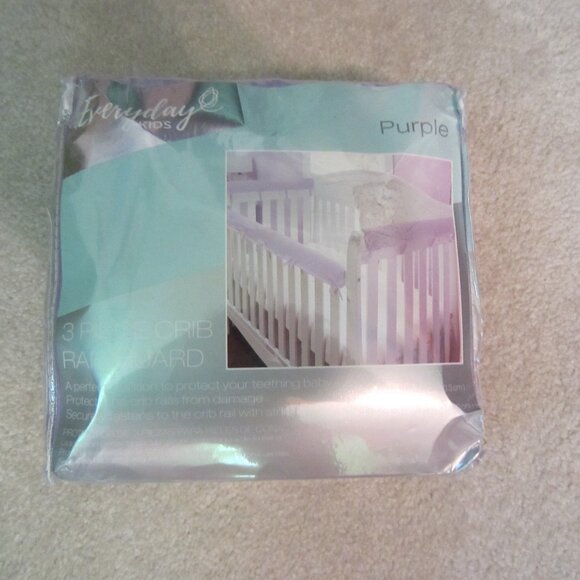 NIB/3 in 1 Baby Crib Rail Cover Protector Safe Teething Guard Wrap for Standard - Picture 1 of 2